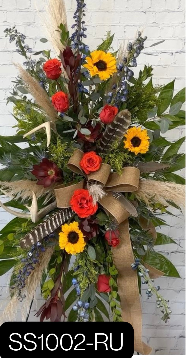 Premium Standing Sprays - Elegant Funeral & Memorial Arrangements