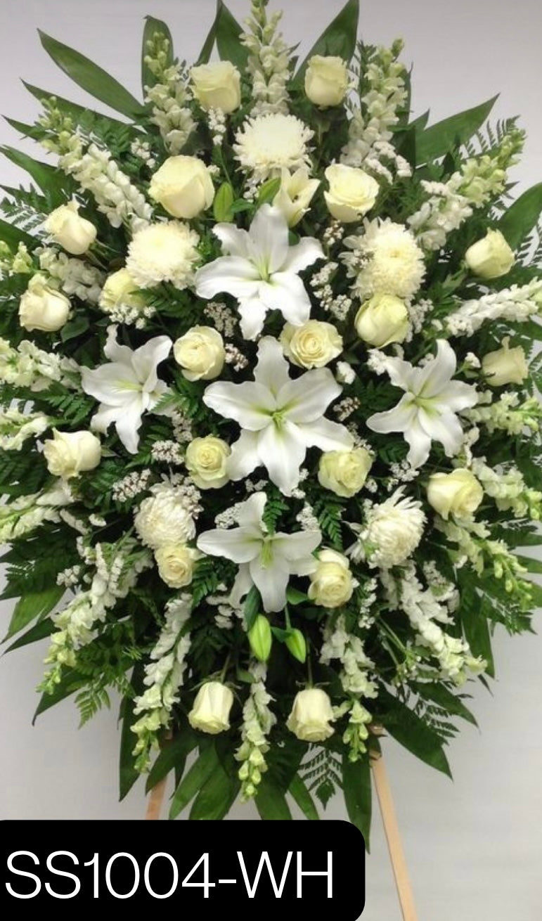 Premium Standing Sprays - Elegant Funeral & Memorial Arrangements