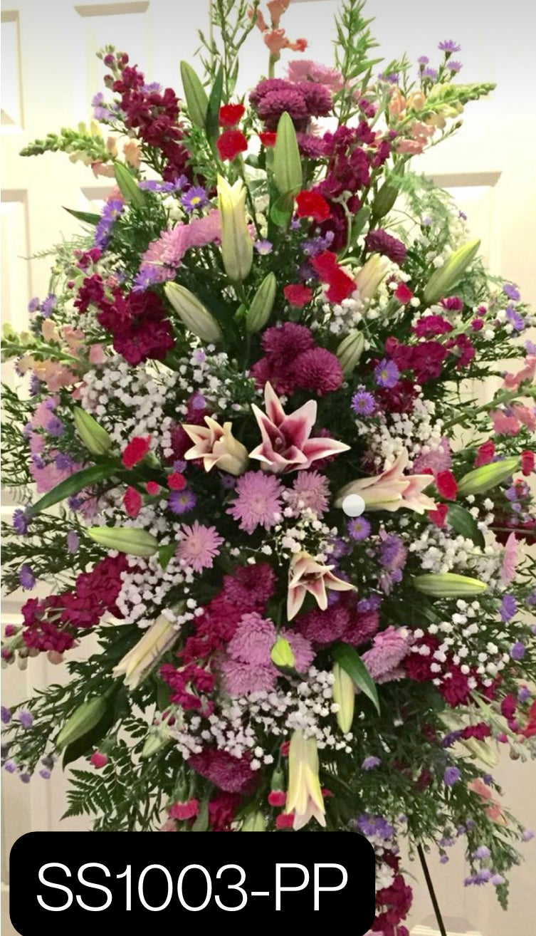 Premium Standing Sprays - Elegant Funeral & Memorial Arrangements