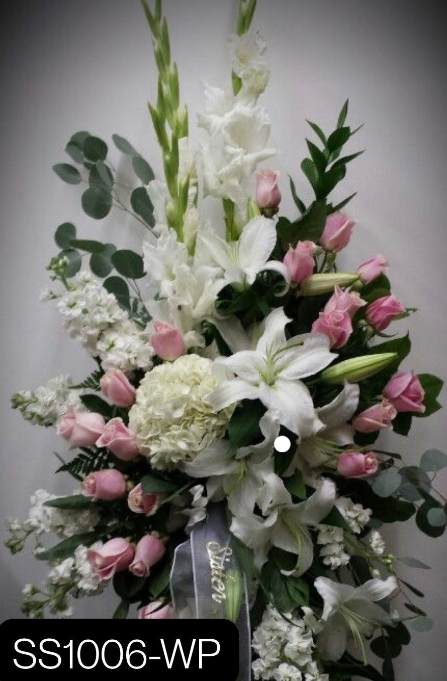 Premium Standing Sprays - Elegant Funeral & Memorial Arrangements