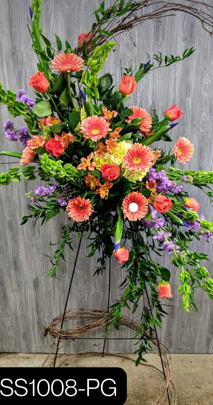 Premium Standing Sprays - Elegant Funeral & Memorial Arrangements