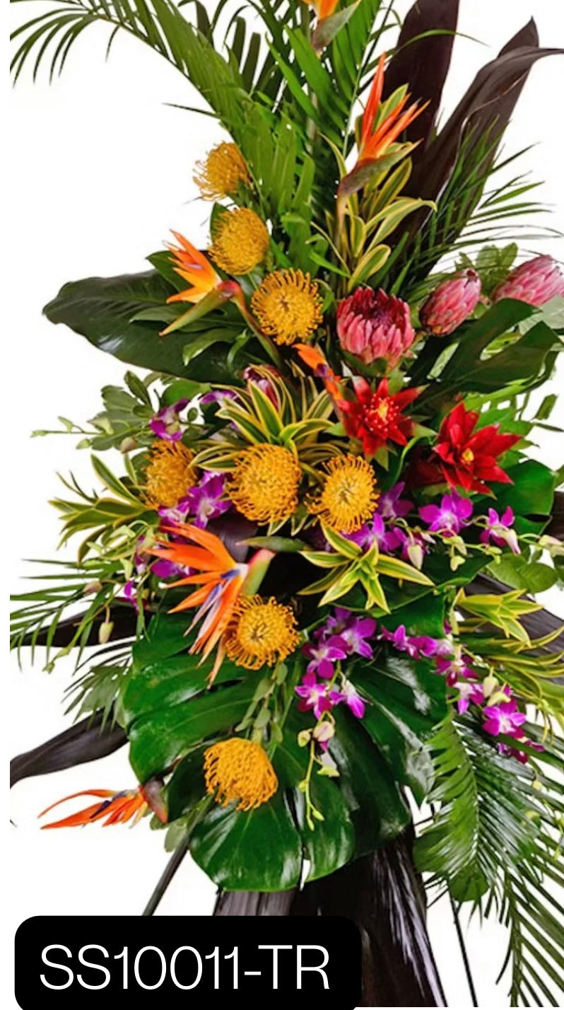 Premium Standing Sprays - Elegant Funeral & Memorial Arrangements