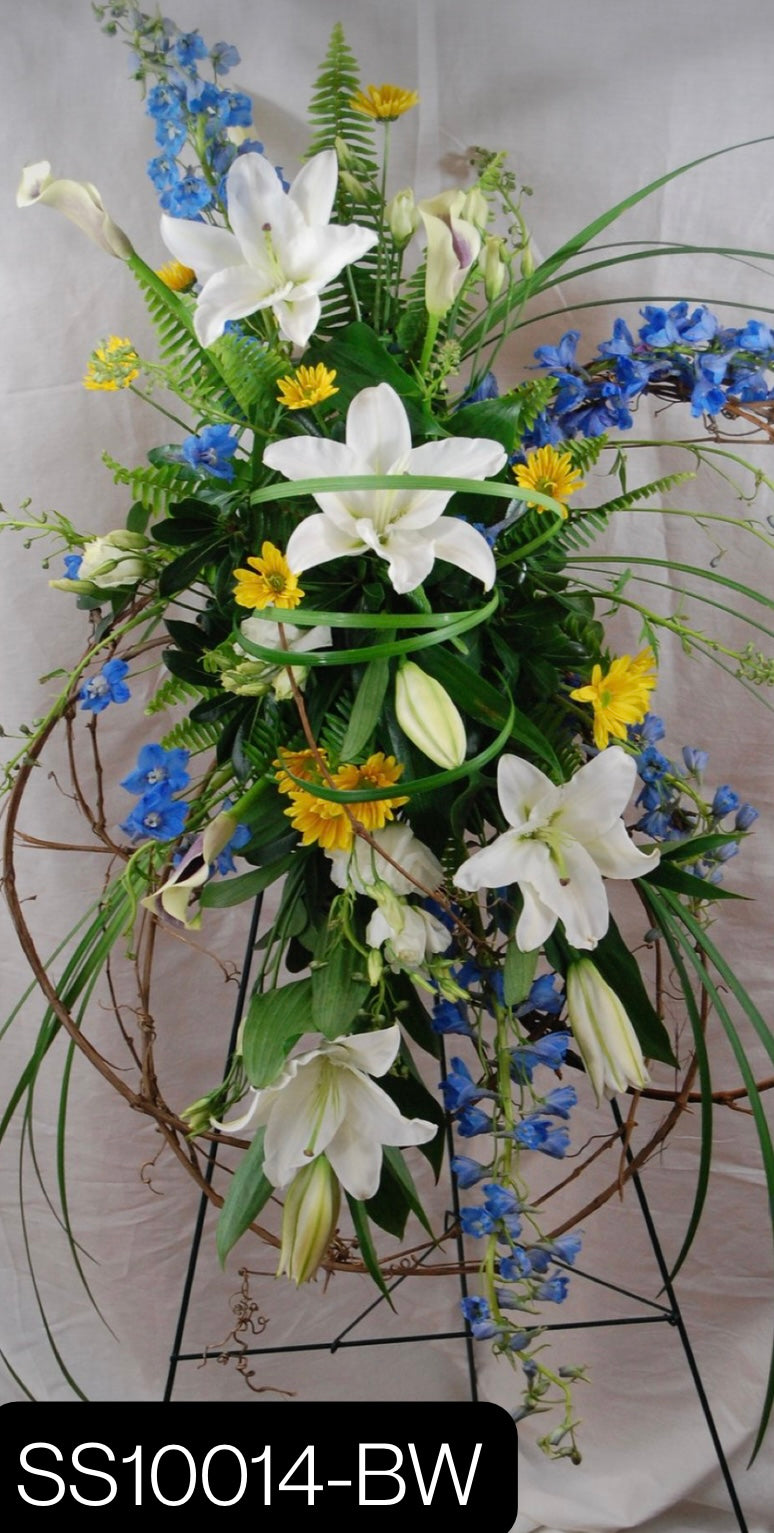 Premium Standing Sprays - Elegant Funeral & Memorial Arrangements