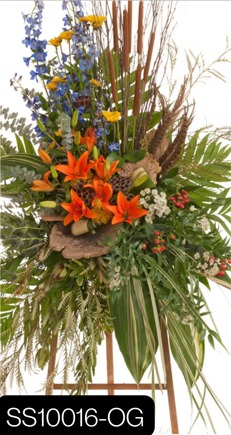 Premium Standing Sprays - Elegant Funeral & Memorial Arrangements