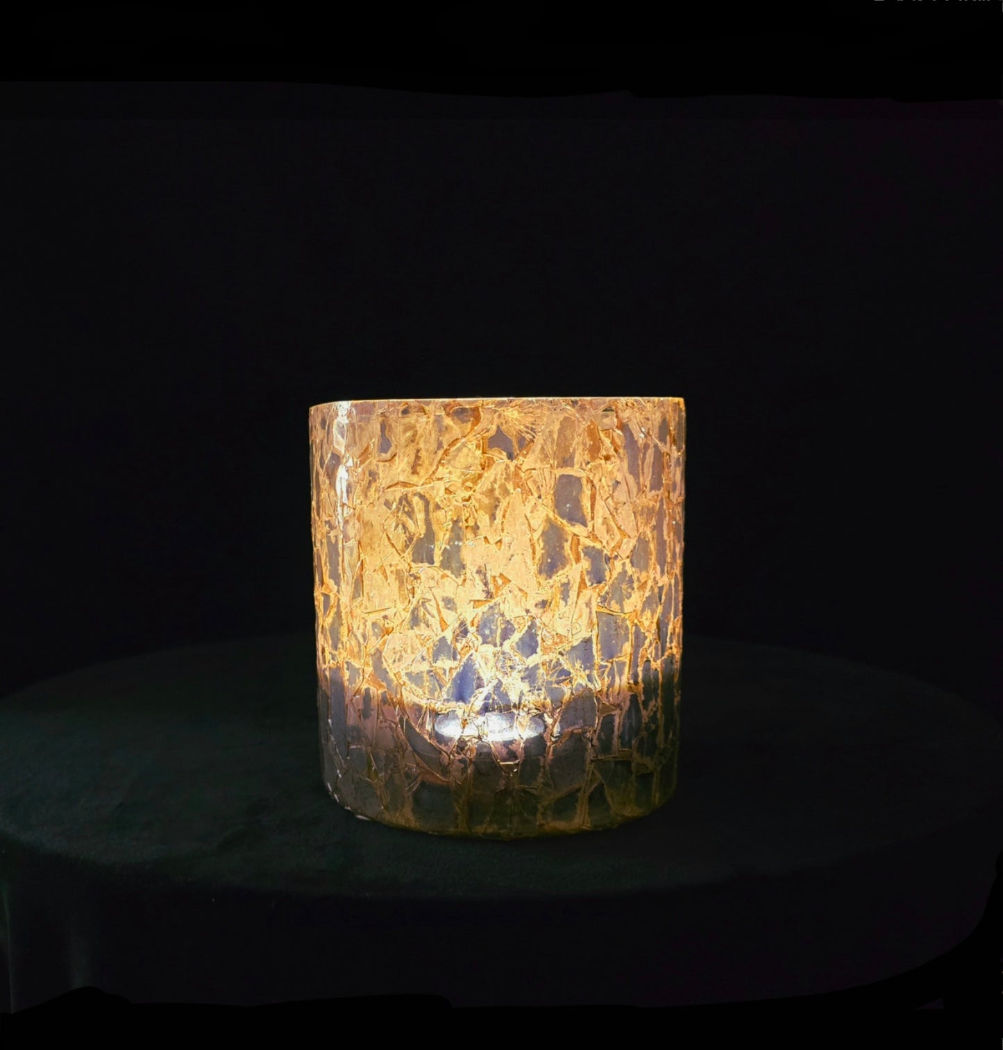Silver Square Vase/Candle Holder - Metallic Elegance