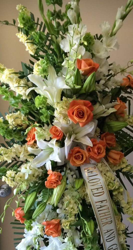 Premium Standing Sprays - Elegant Funeral & Memorial Arrangements
